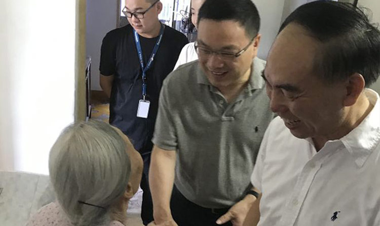 杭州市民政局、财政局等一行检查指导广宇安诺适老化改造工作